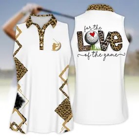 3D All Over Print For The Love Golf Of The Game Leopard Golf Love Polo Shirt For Women