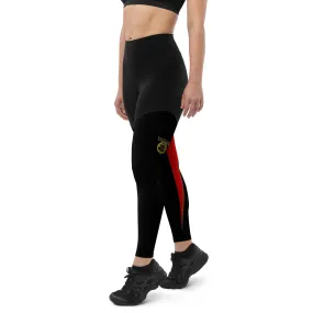 A-Team 01 Red Designer Sports Leggings