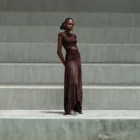 Abiola Olusola DRAPED JERSEY CUT-OUT KIRENI DRESS