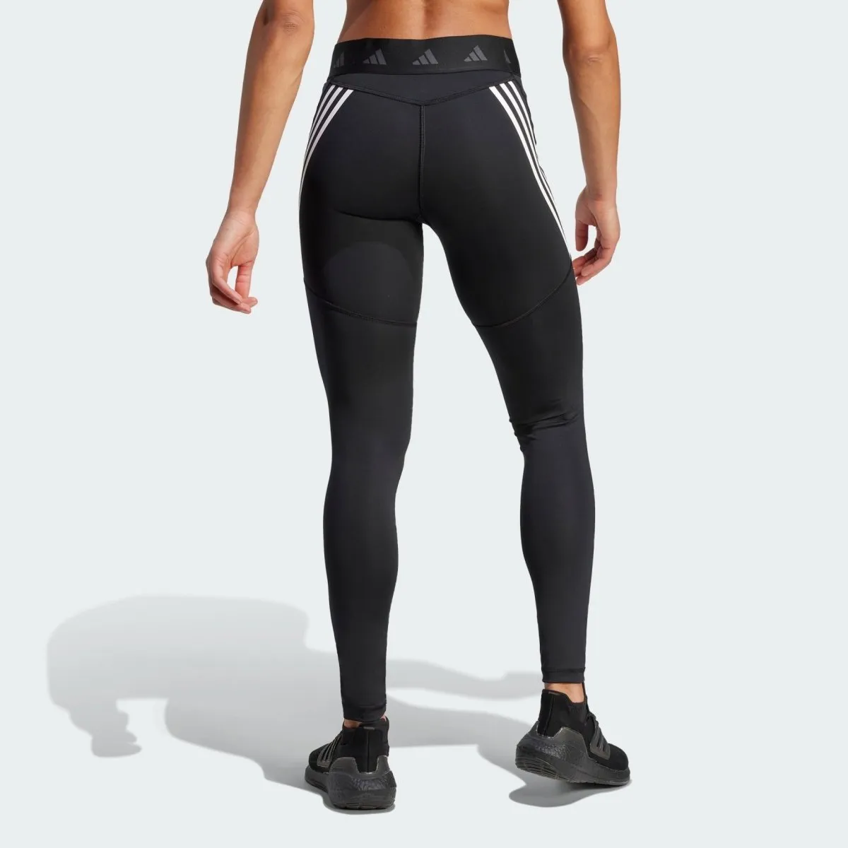 ADIDAS WOMEN'S TECHFIT HYPERGLAM BLACK TIGHTS