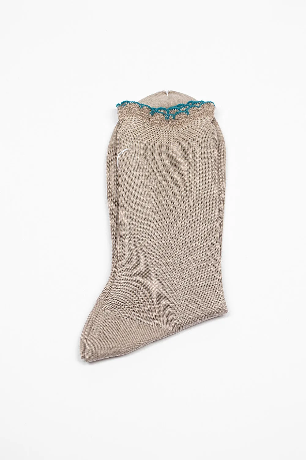 ANP-124 Organic Plain Socks Mocha