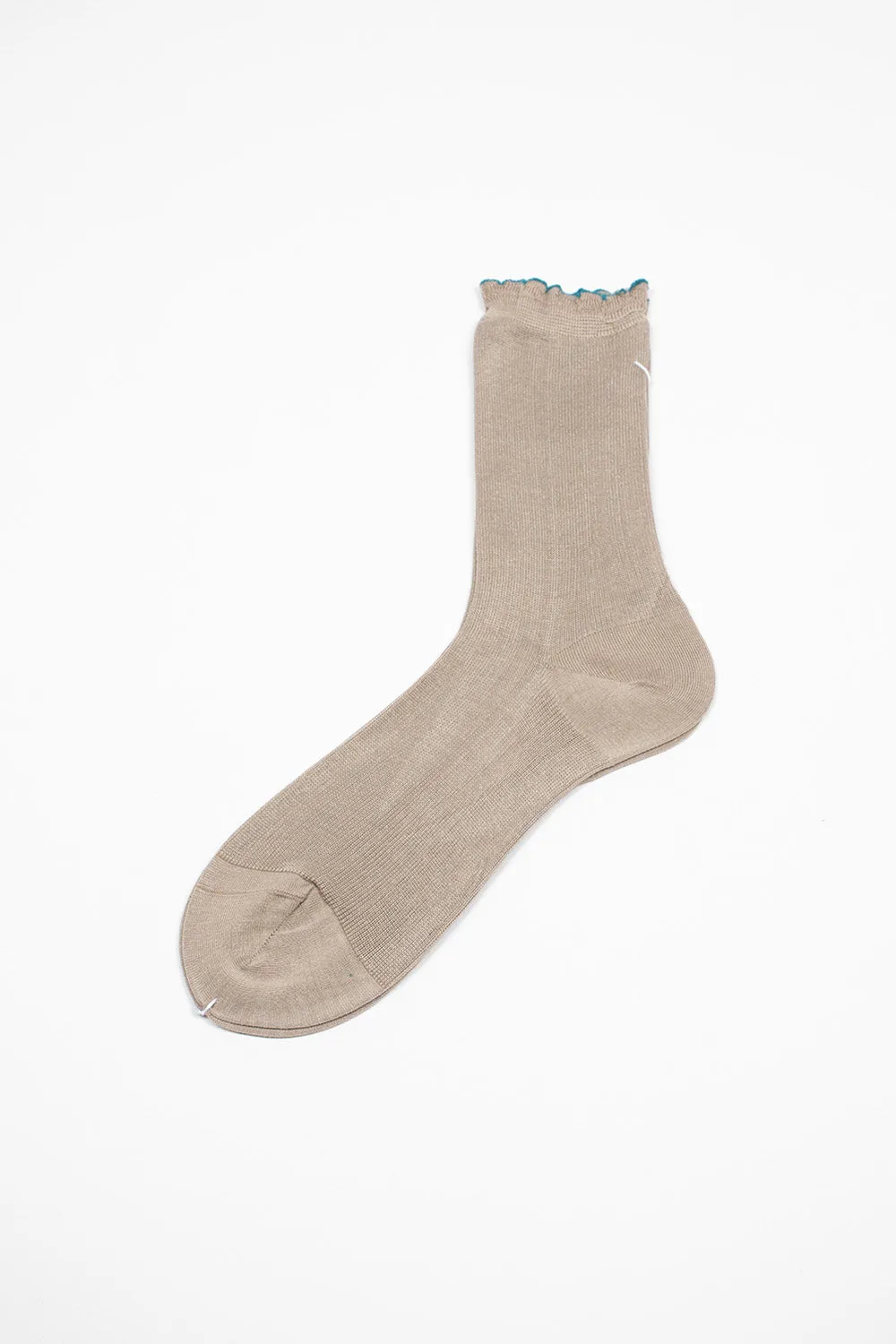 ANP-124 Organic Plain Socks Mocha