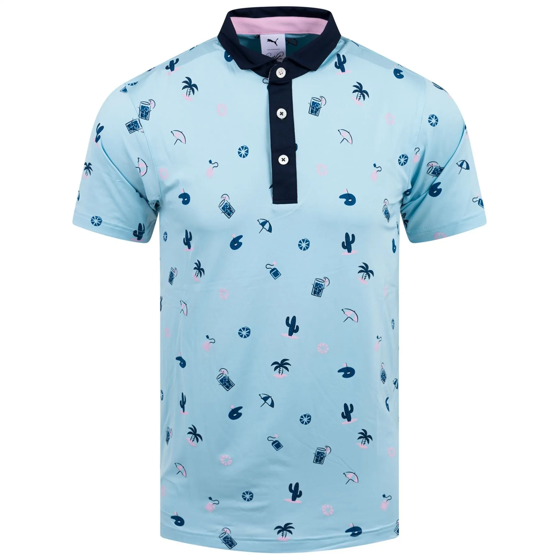 AP Mattr Dunes Polo Tropical Aqua/Navy Blazer - SS23