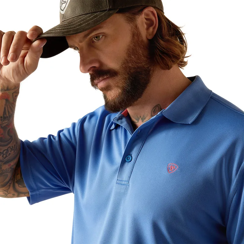 'Ariat' Men's Tek Polo - Seascape