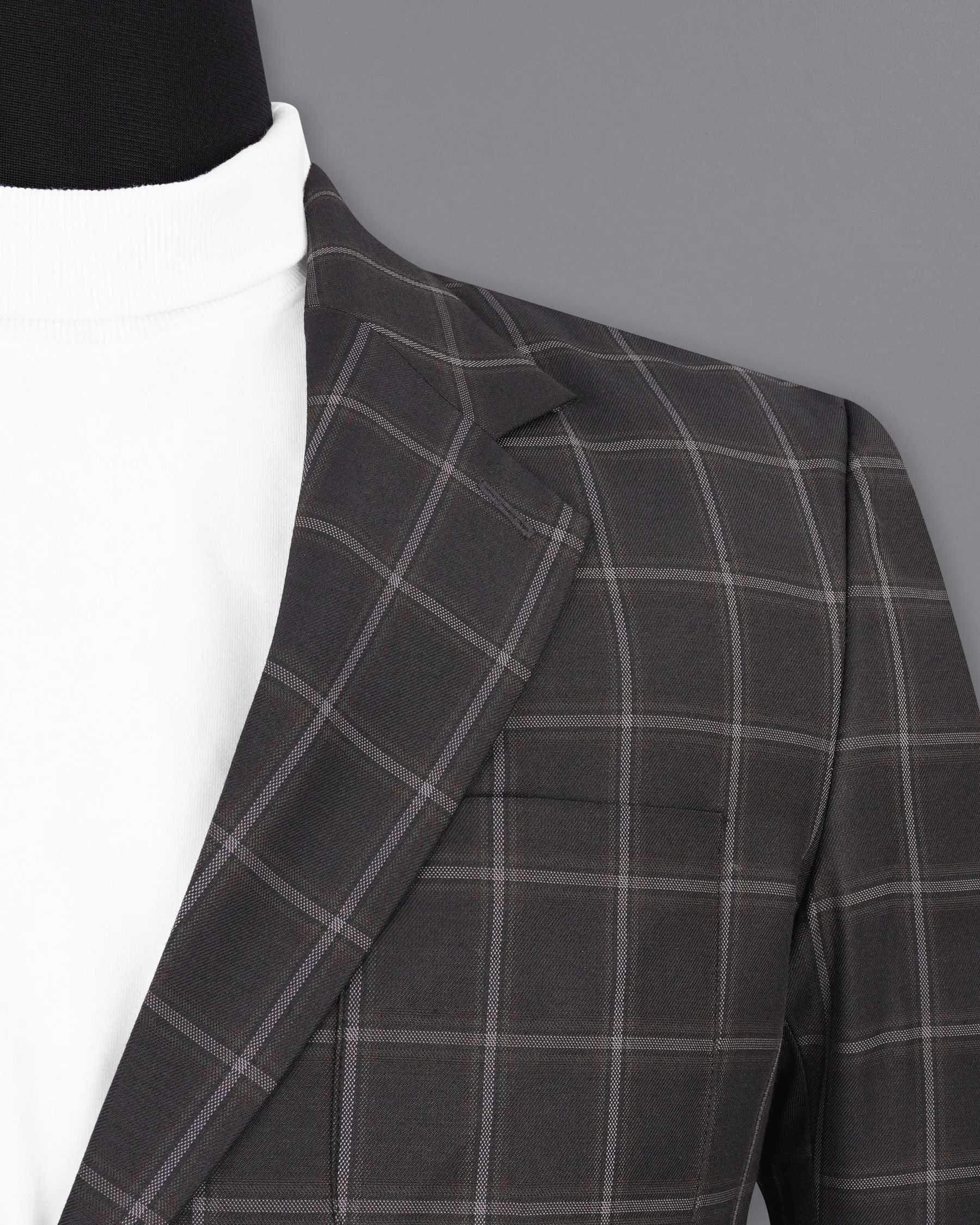 Baltic Sea Windowpane Blazer