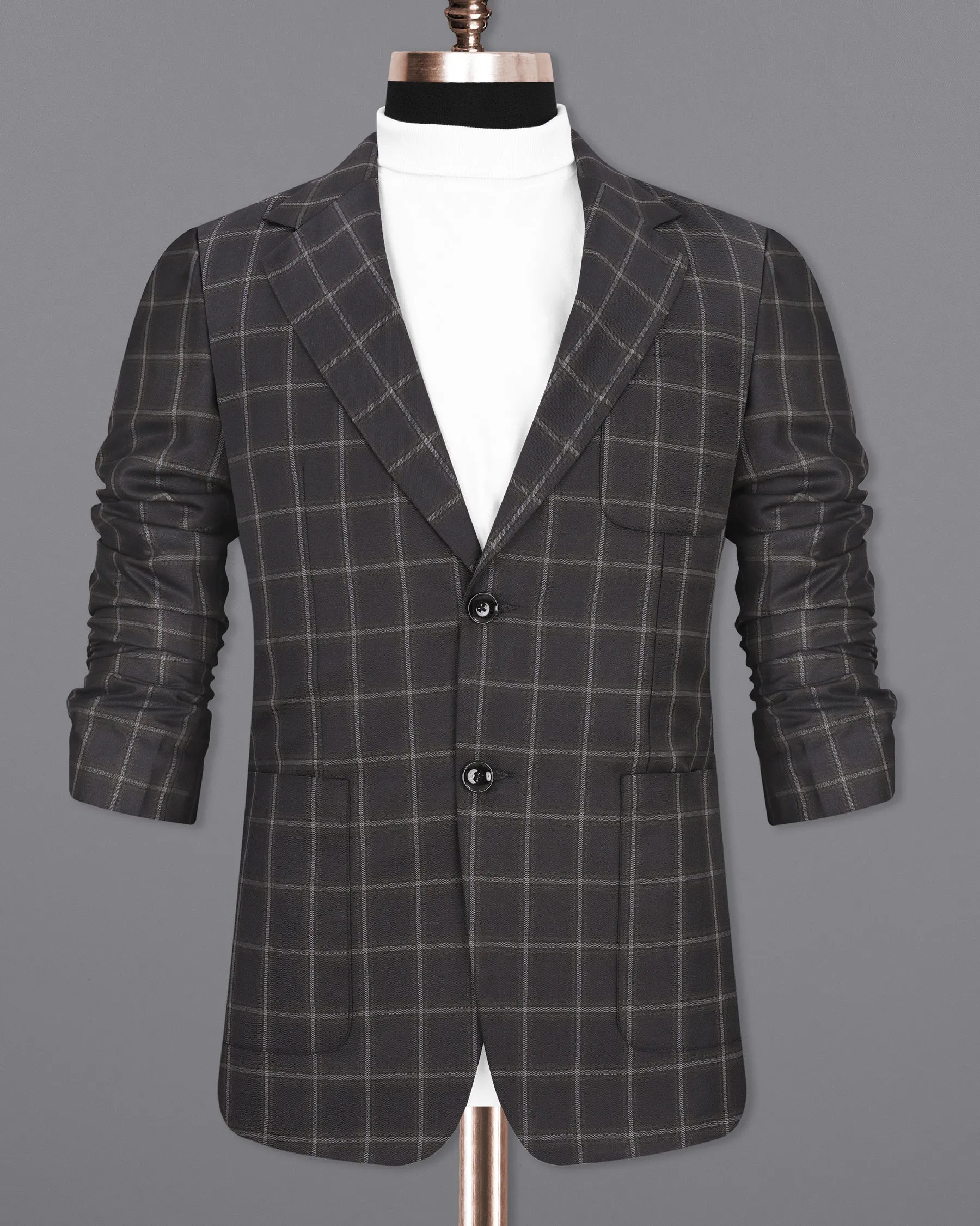 Baltic Sea Windowpane Blazer