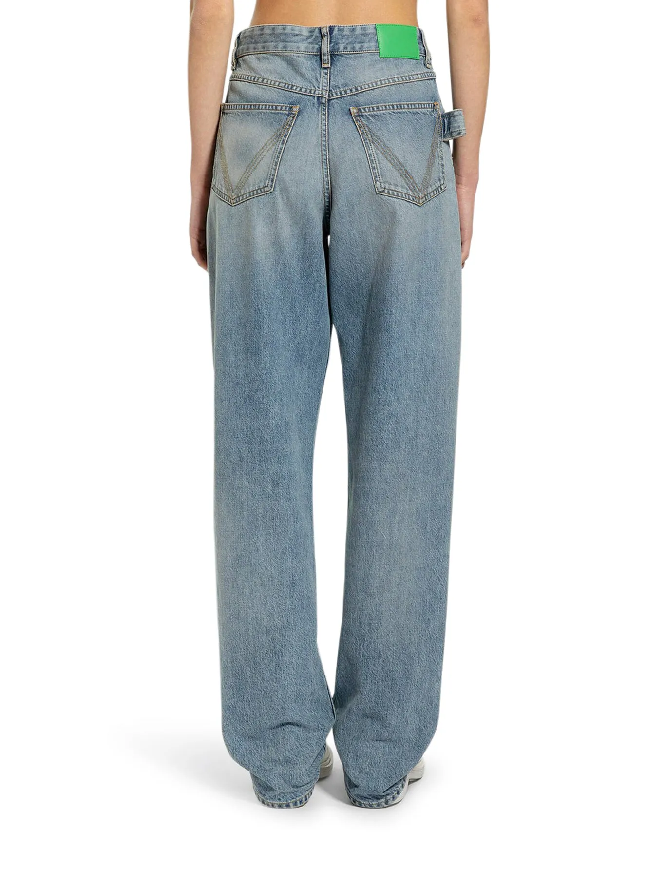 Bottega veneta women`s blue denim jeans