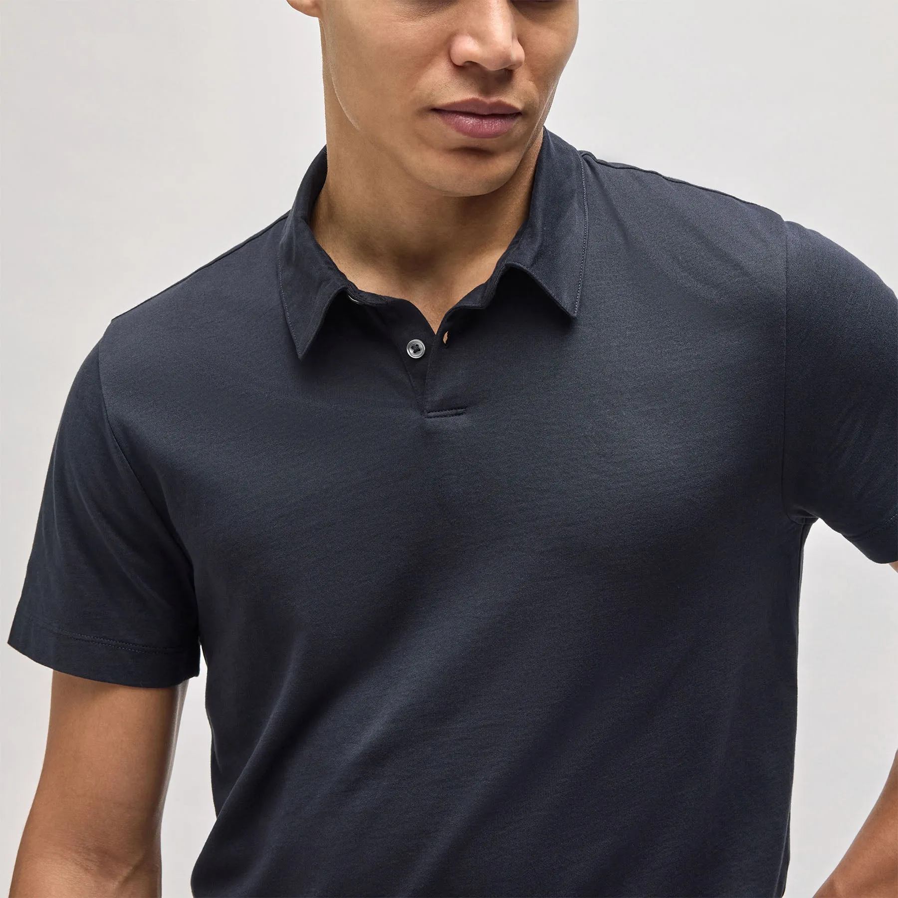 Brushed Lotus Polo - Deep