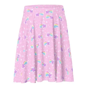 Bubblegum Bunny Shooting Stars Skater Skirt