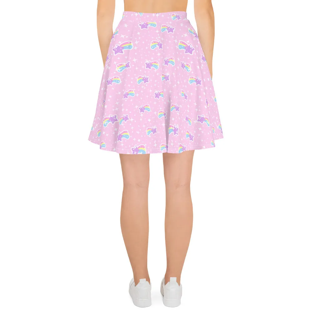 Bubblegum Bunny Shooting Stars Skater Skirt