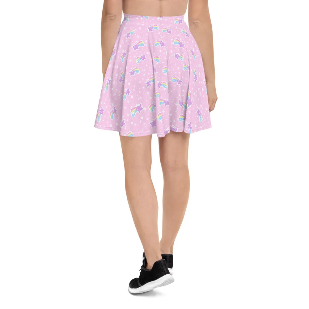 Bubblegum Bunny Shooting Stars Skater Skirt