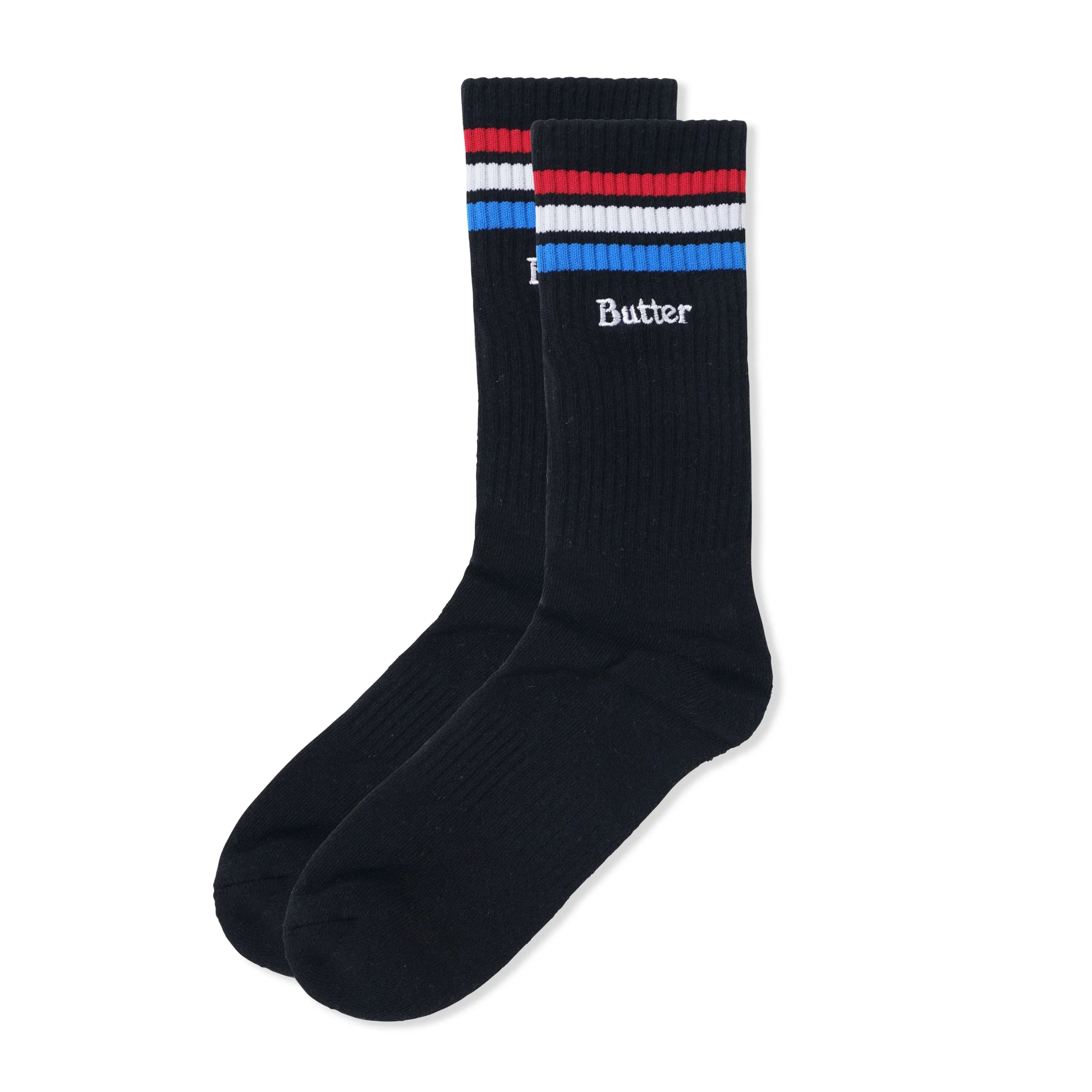 Butter Goods Stripe Socks Black