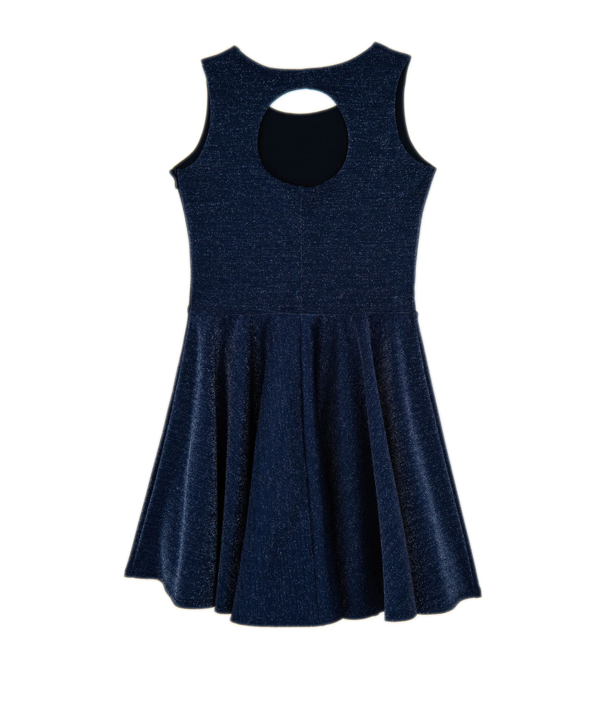 By Debra Girls Navy/Silver Fit and Flare Dress