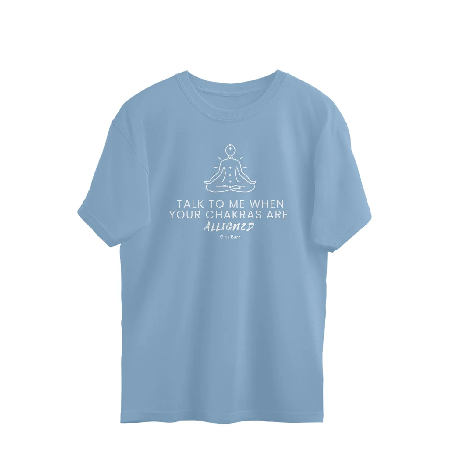 Chakras Aligned Oversized Yoga Tee