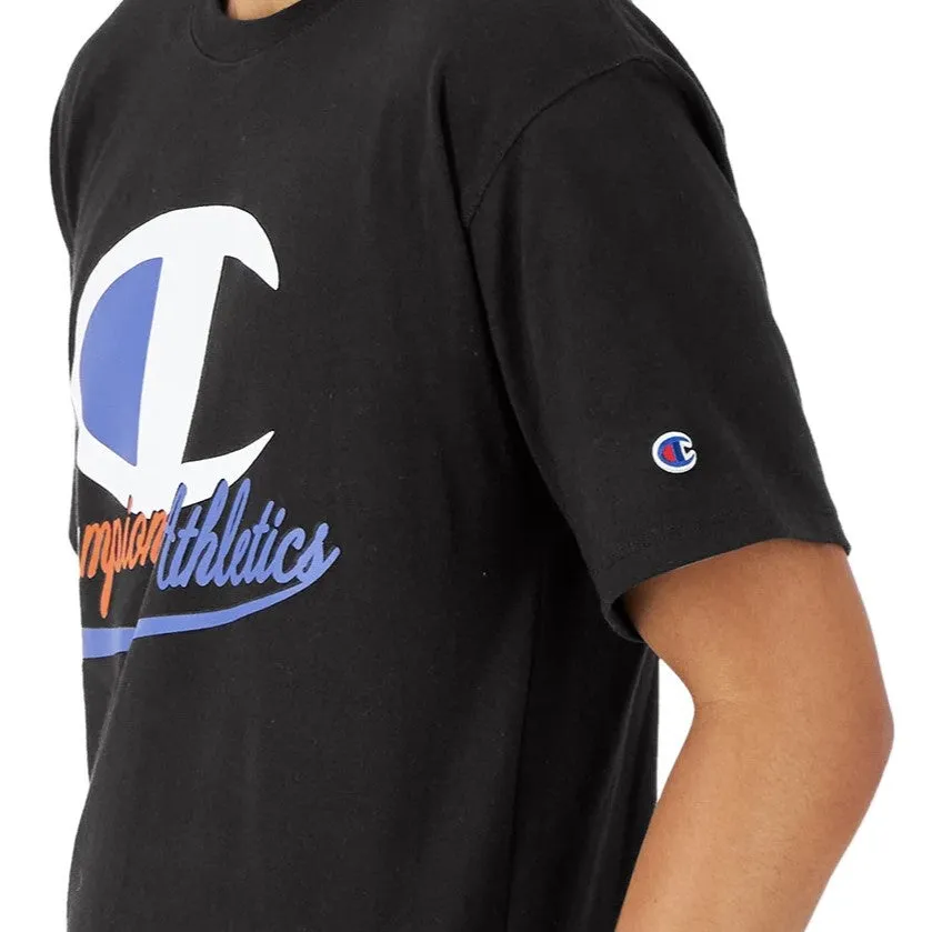 Champion Classic Athletics Logo Graphic T-Shirt - Black