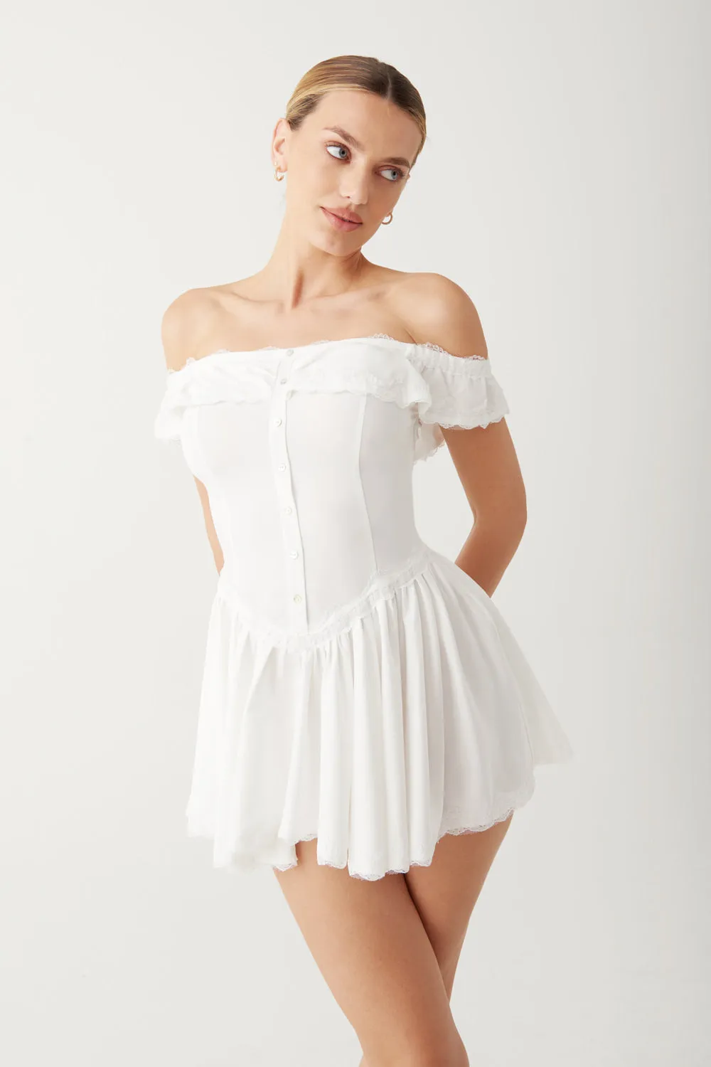 Charli Mini Dress - White