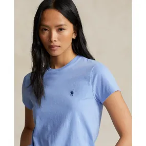 Cotton Crewneck Tee - Dress Shirt Blue