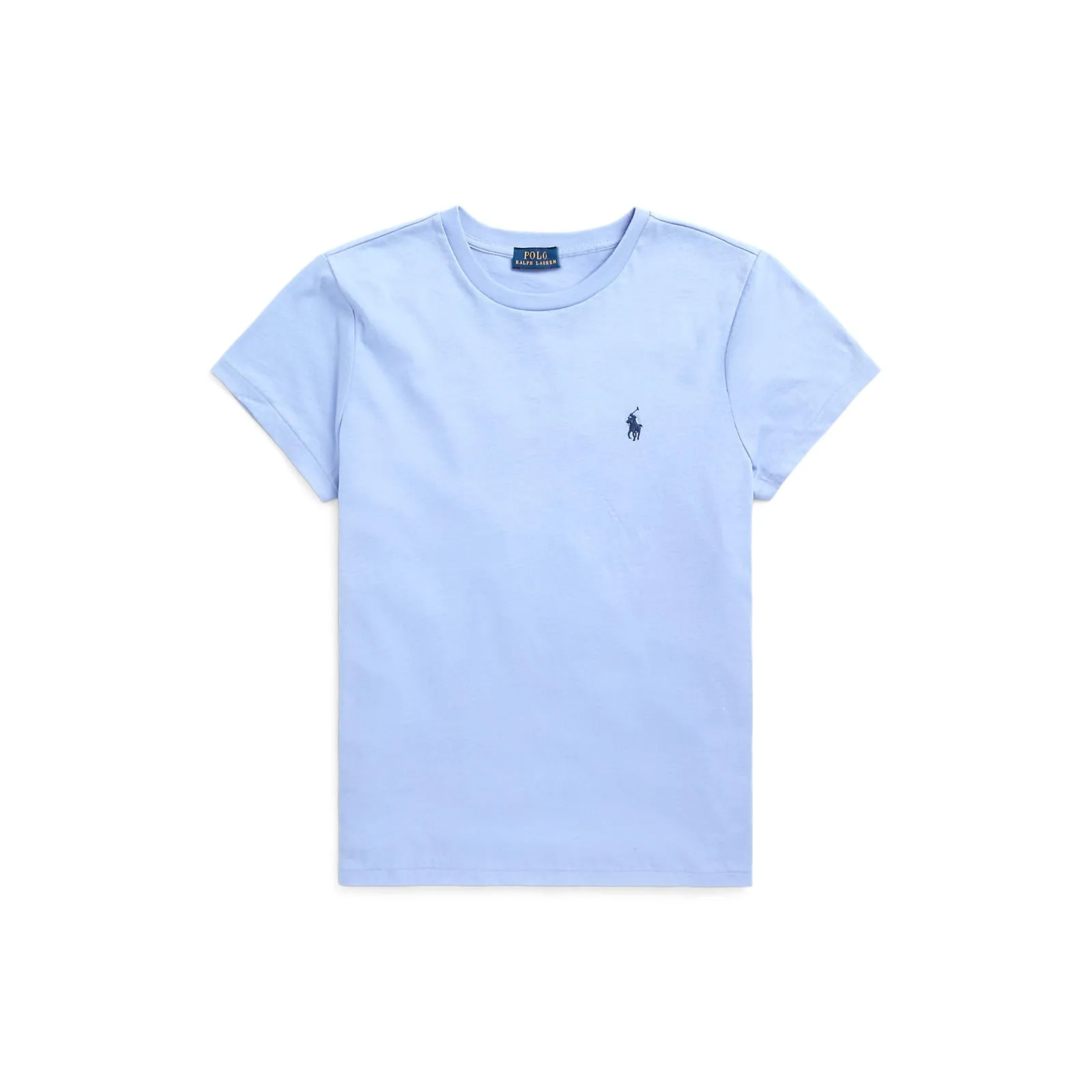 Cotton Crewneck Tee - Dress Shirt Blue