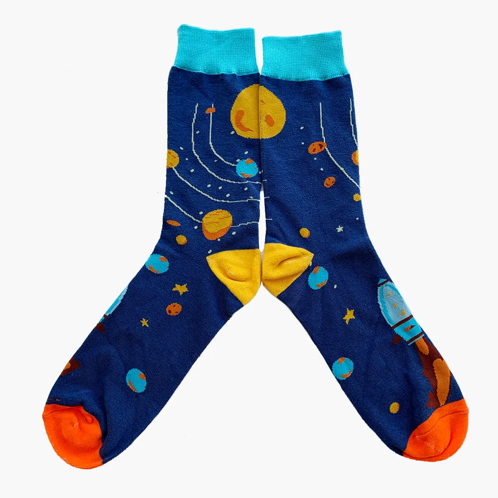 Crew Socks | Funky Socks - Milky Way