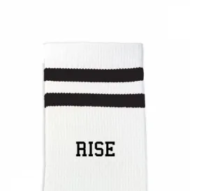 Custom Design Striped Crew Socks - Medium