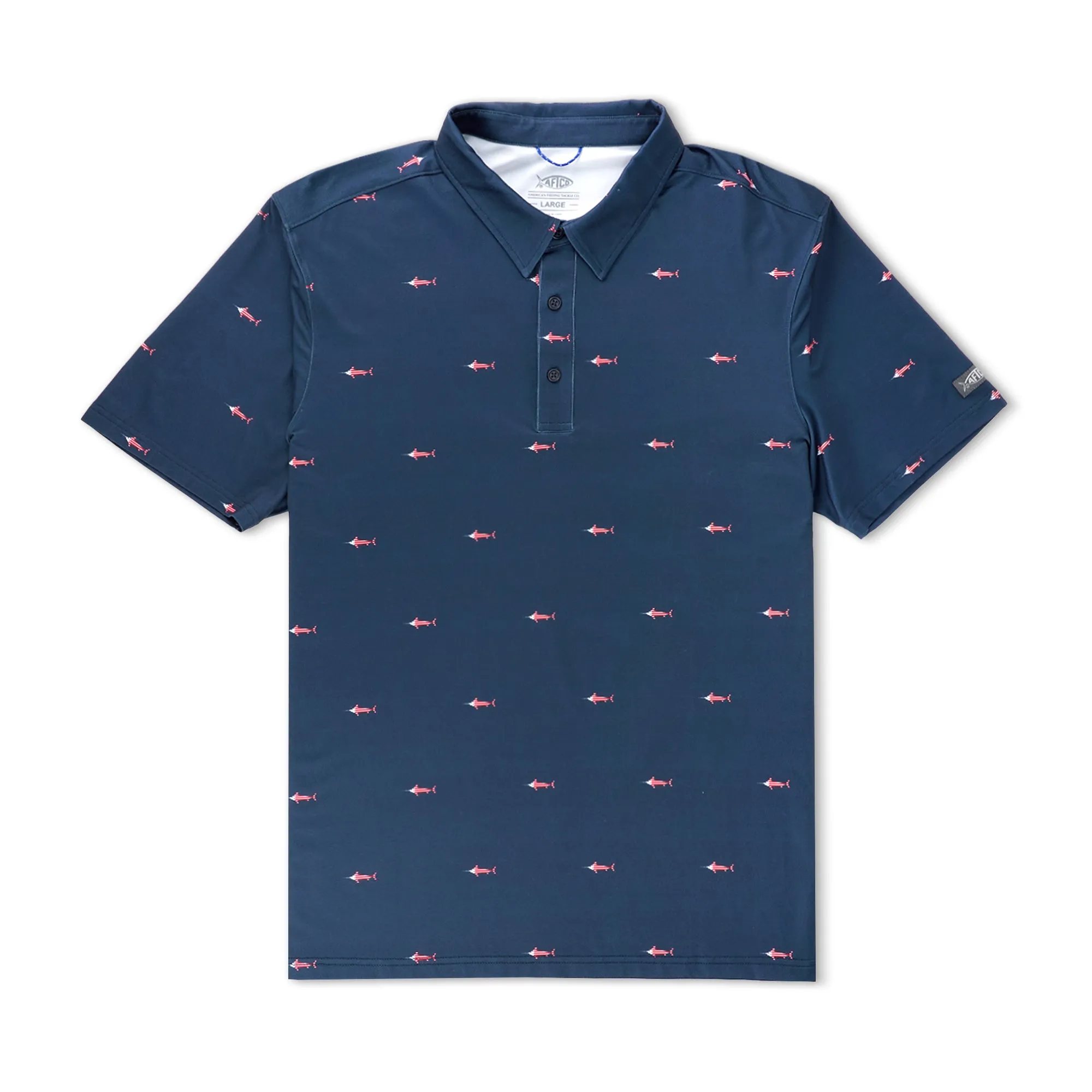 Cypress Printed Performance Polo Shirt