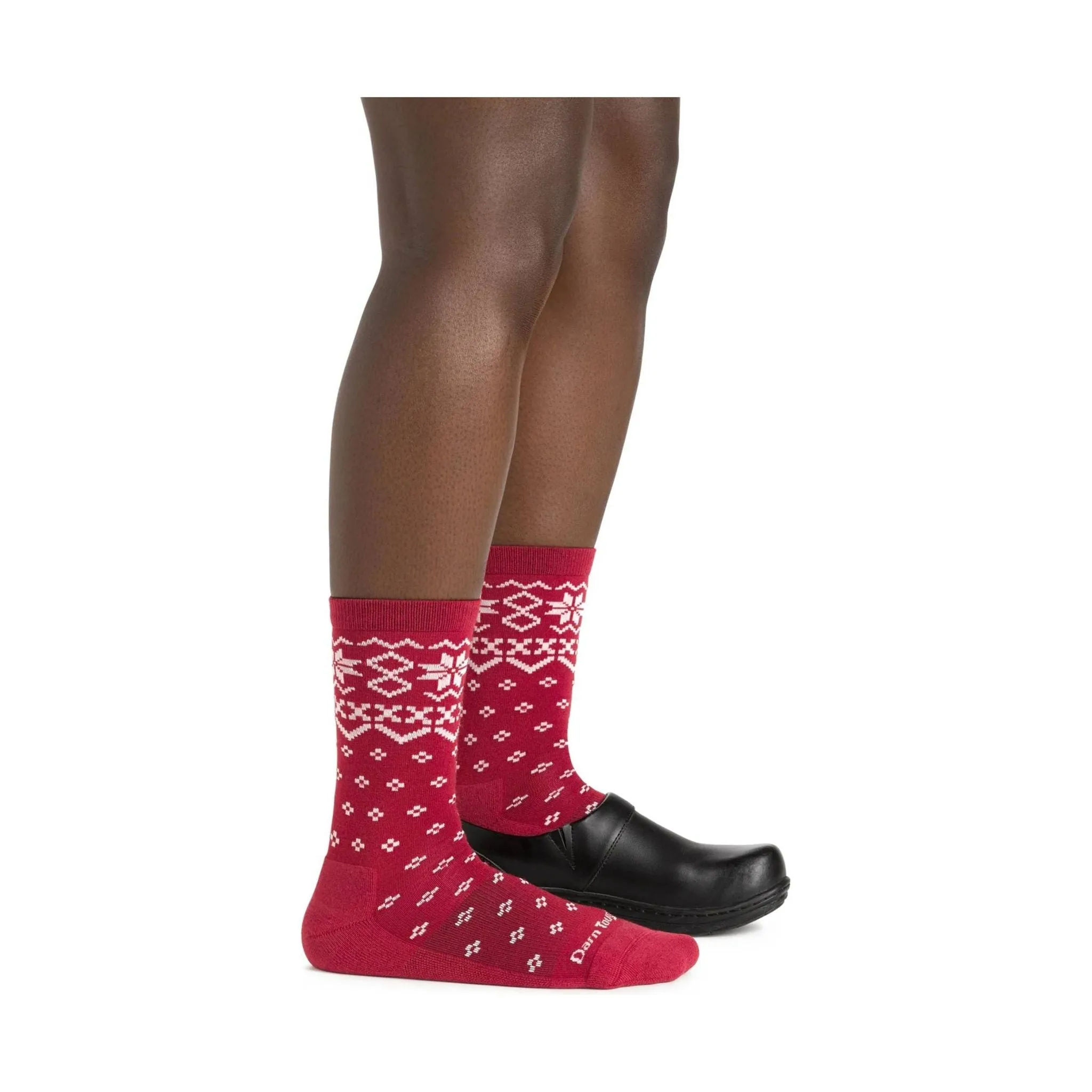 Darn Tough Vermont Women's Shetland Crew Lightweight Lifestyle Sock - Cranberry