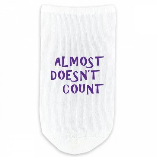 Design Your Own Custom Printed No Show Gripper Socks - Large