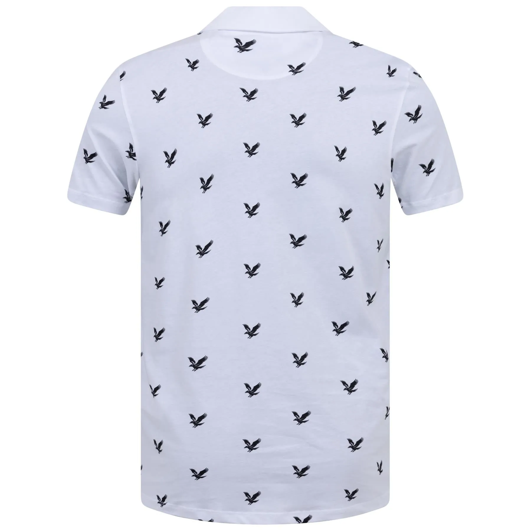 Eagle Print Polo White - SS23