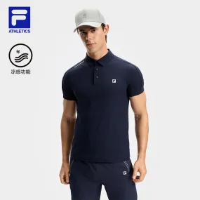 FILA CORE ATHLETICS FITNESS Men Short Sleeve Polo (Navy)