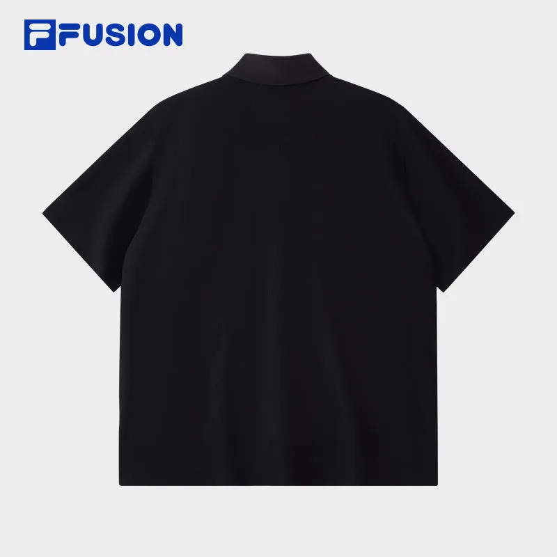 FILA FUSION INLINE FUSIONEER 1 Men Short Sleeve Polo (Black)