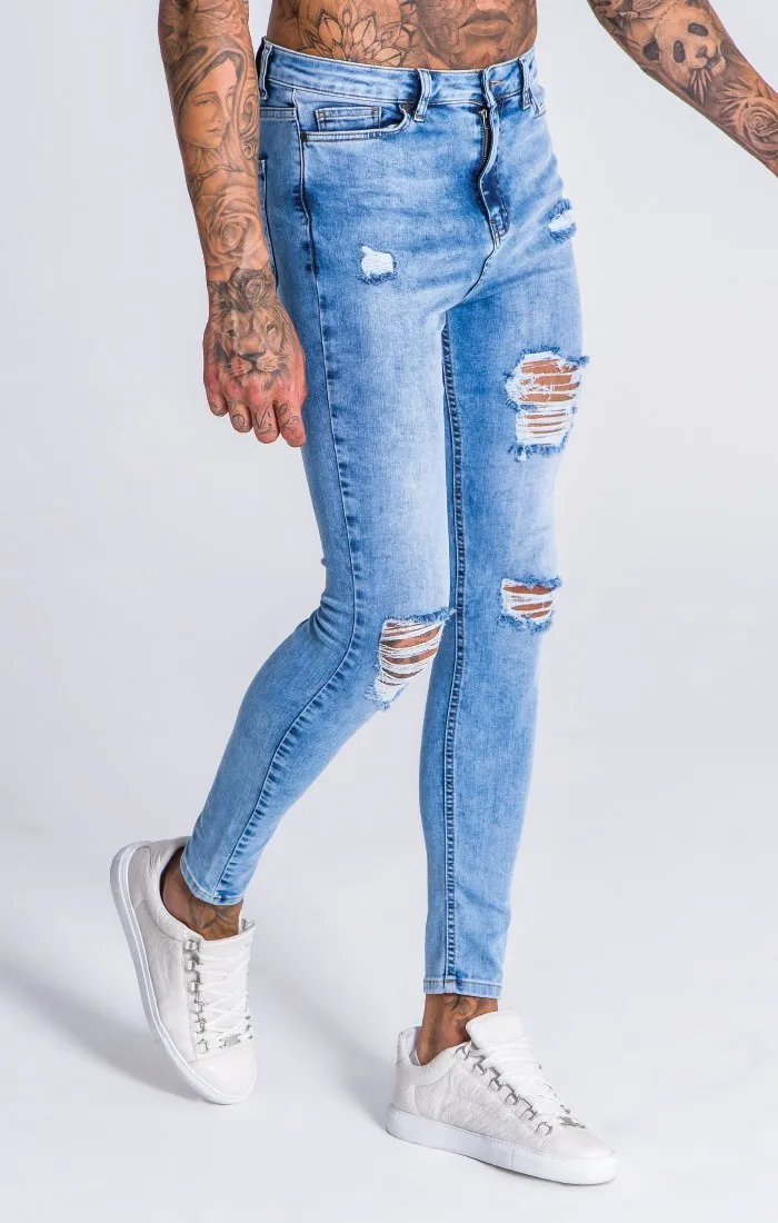 GK Blue Ripped And Repair Jeans