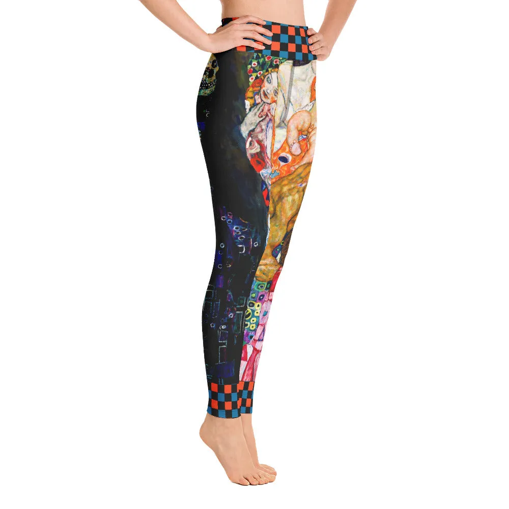 Gustav Klimt's "Death and Life" Yoga Leggings