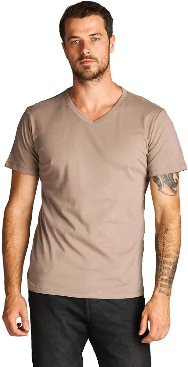 Heavyweight V-Neck Plain Athletic Fit T-Shirt