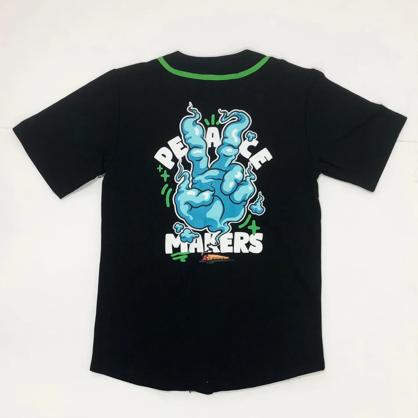 HIGHLY UNDRTD Peace Makers Graphic Baseball Jersey T-Shirt