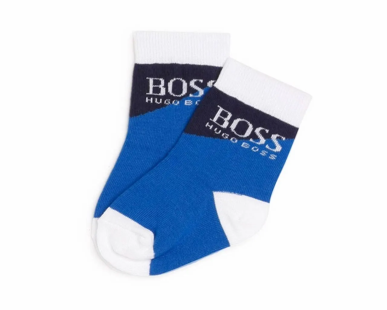 Hugo Boss Baby's J00093 787 Two Pair Pack Socks Navy Blue