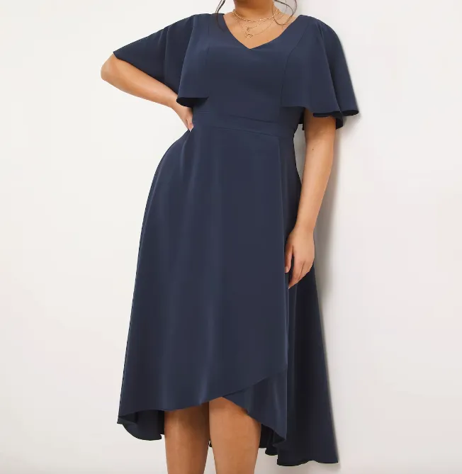 Joanna Hope  Navy Blue Angel Sleeve Dress BNWT UK 18