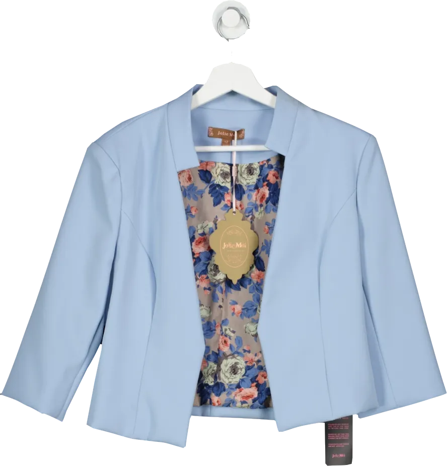 Jolie Moi Blue Open Front Blazer BNWT UK 12