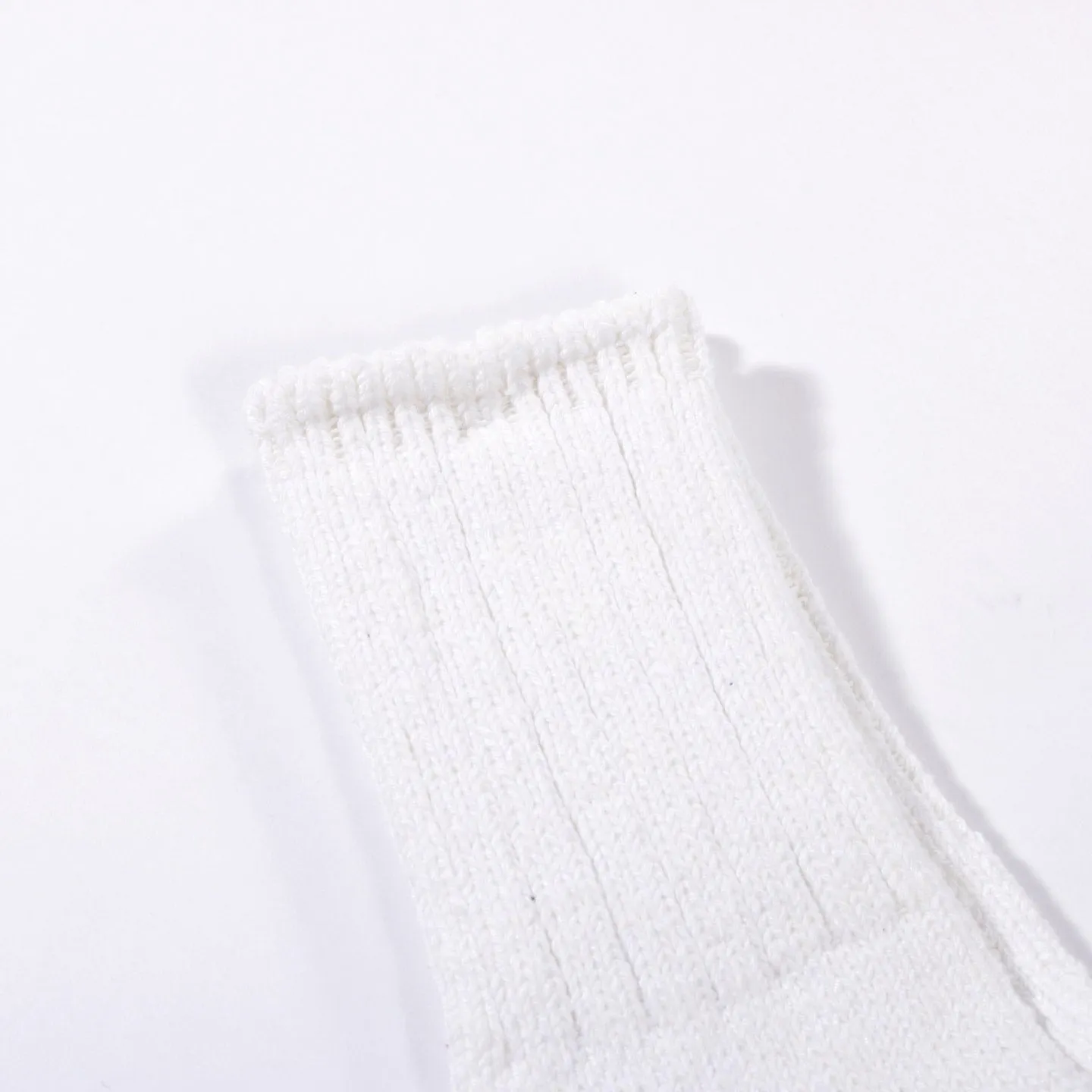 KAPITAL 60 YARNS COTTON SOCKS WHITE