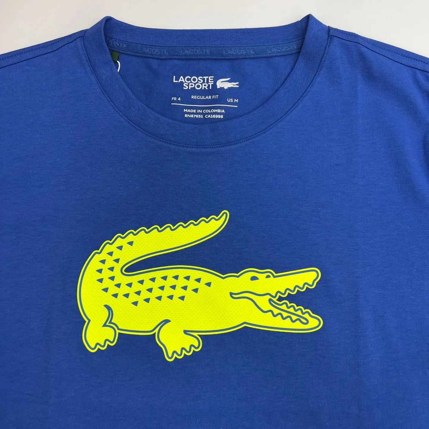 LACOSTE SPORT 3D Print Crocodile Breathable Jersey T-Shirt