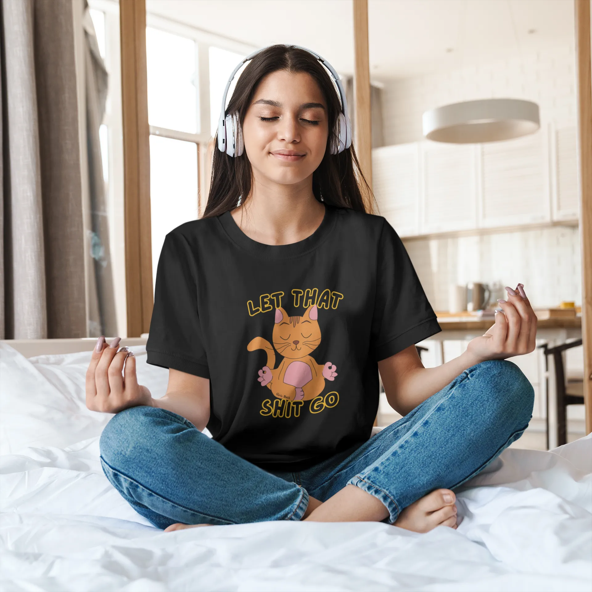 Let That Go Yoga Oversized Tee