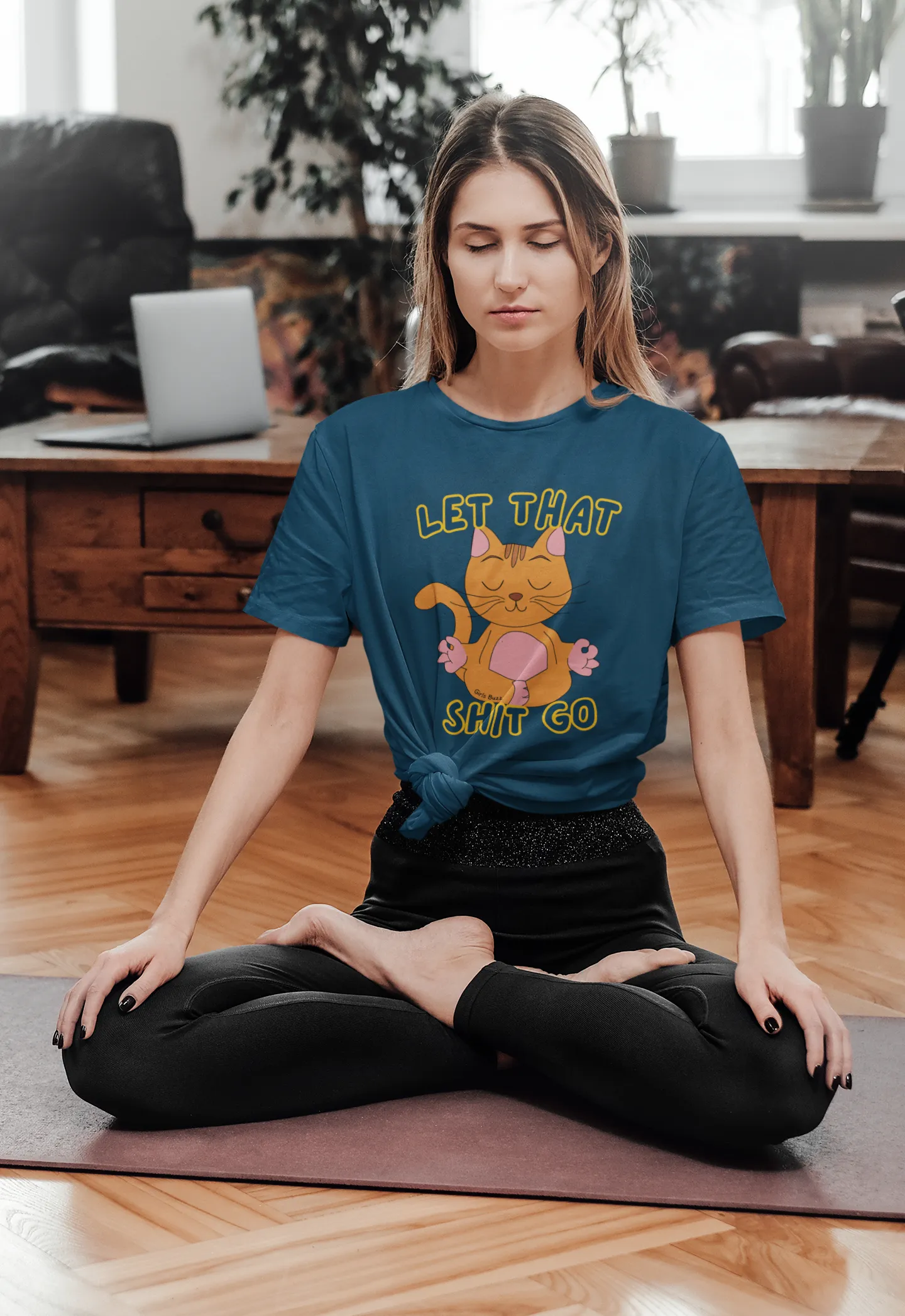 Let That Go Yoga Oversized Tee