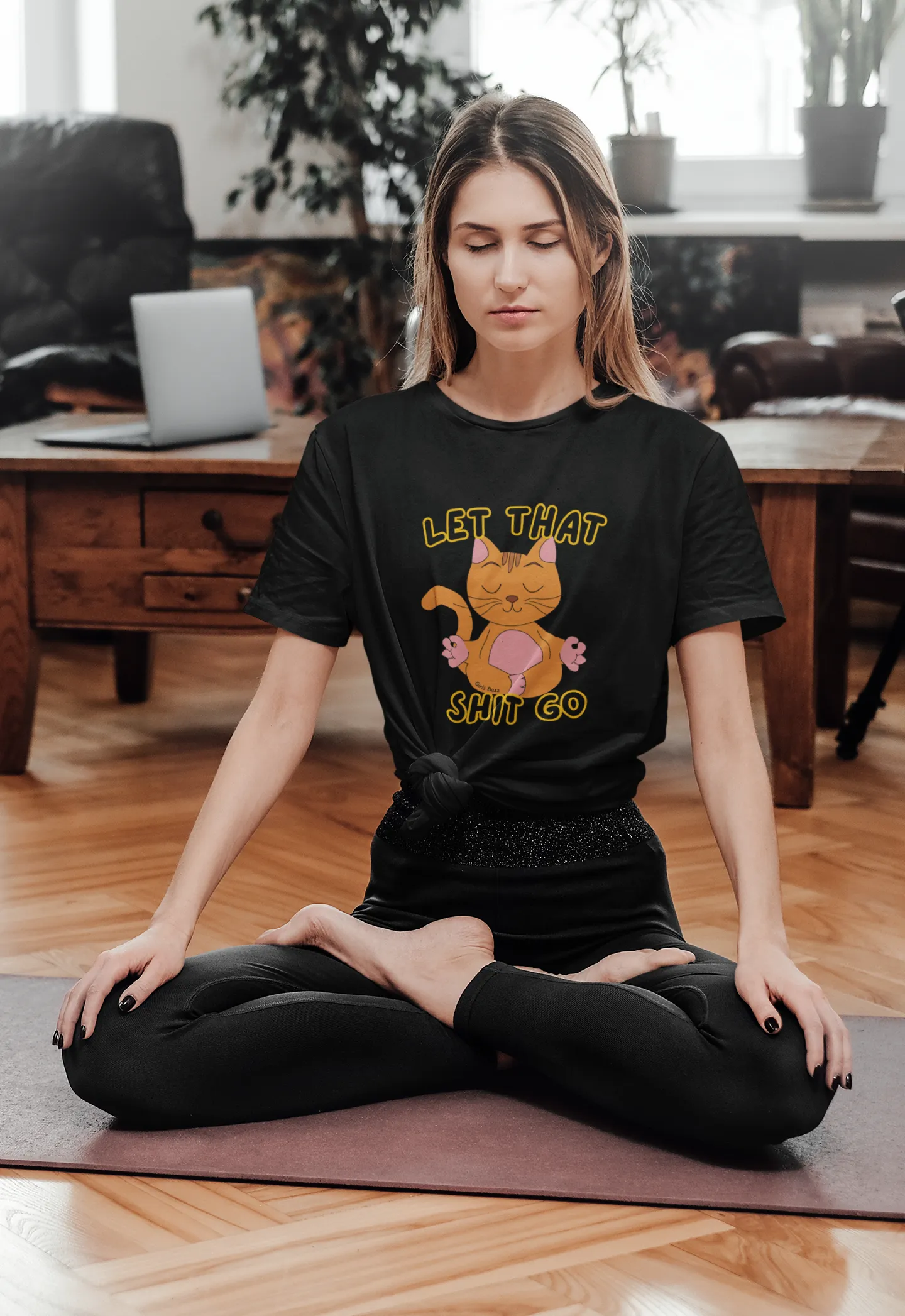 Let That Go Yoga Oversized Tee