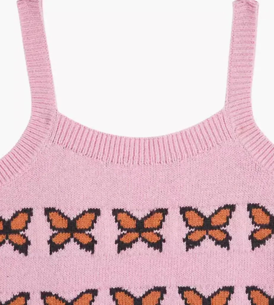 Levi’s Heaven Sweater Tank Butterflies Pink