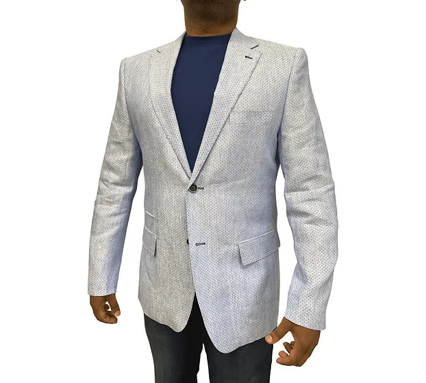 Light Blue Linen Blazer for Men