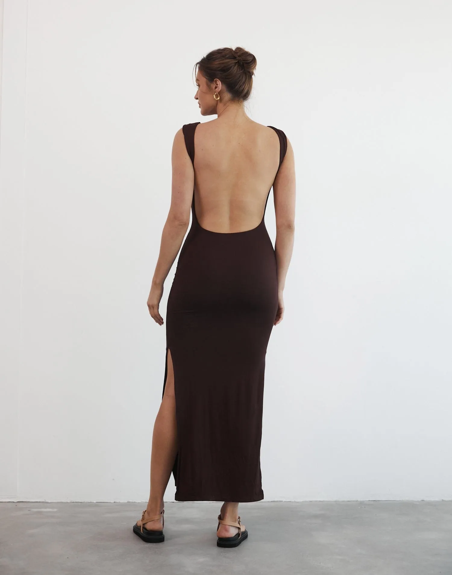 Luna Maxi Dress (Cocoa)