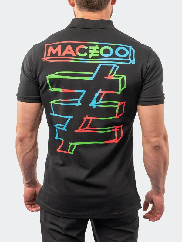 Maceoo Short Sleeves Polo | Polo Treatment Black