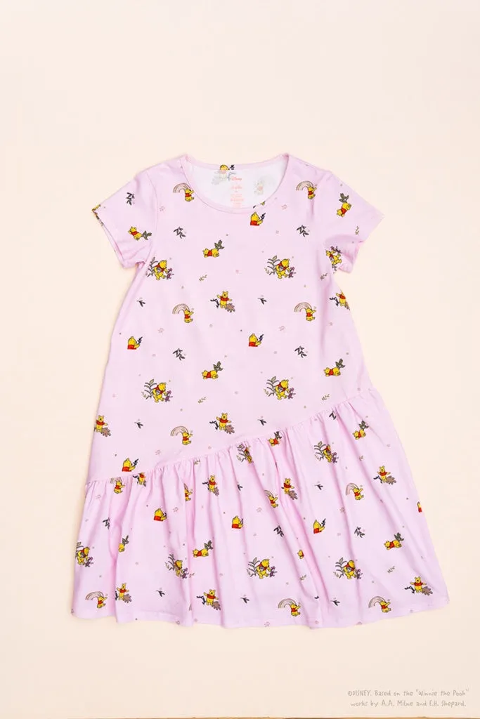 Mary Dress - Pink Rainbow Pooh