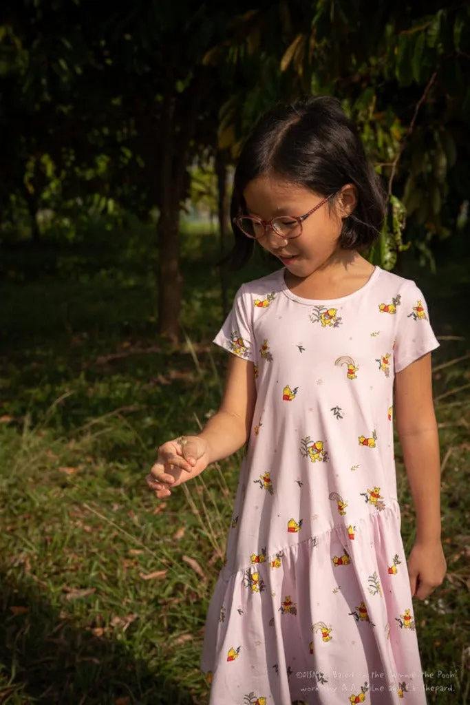 Mary Dress - Pink Rainbow Pooh