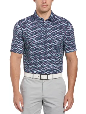 Mens Birdie Print Golf Polo