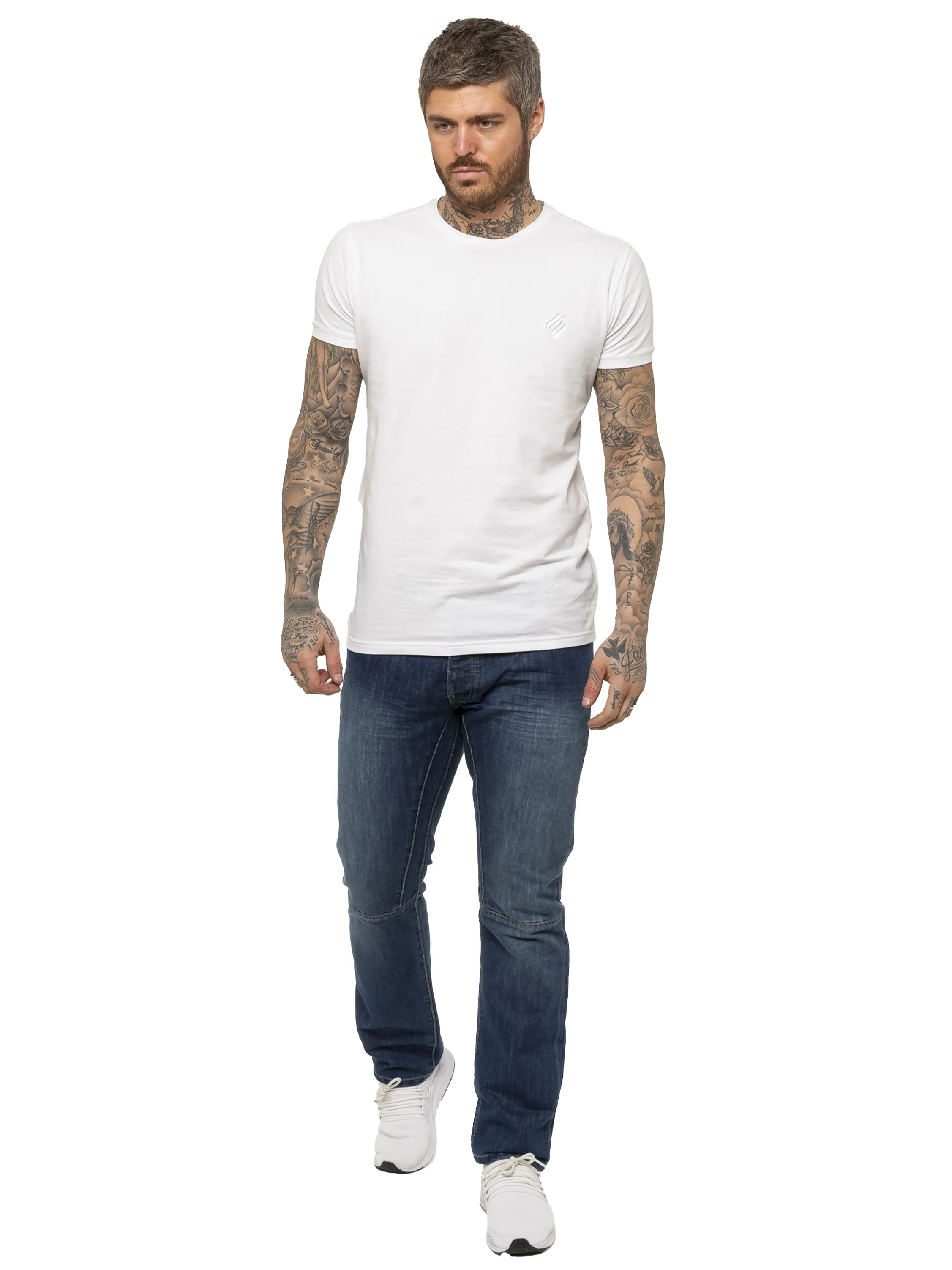 Mens Designer Straight Leg Regular Fit Denim | Enzo Designer Menswear